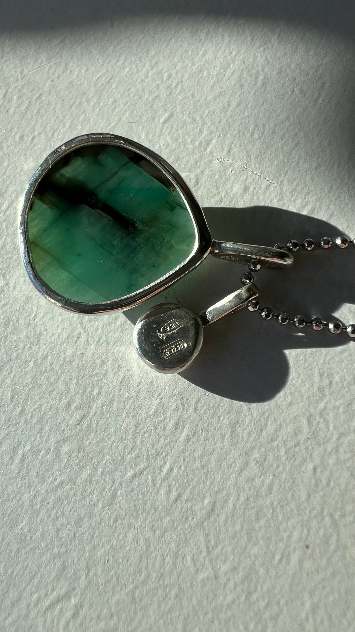 Collana Stella Polare - radice di smeraldo