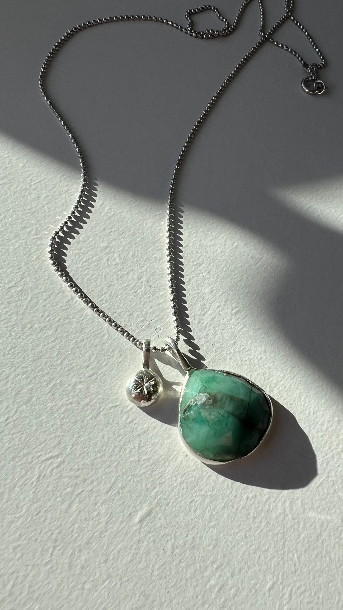 Collana Stella Polare - radice di smeraldo