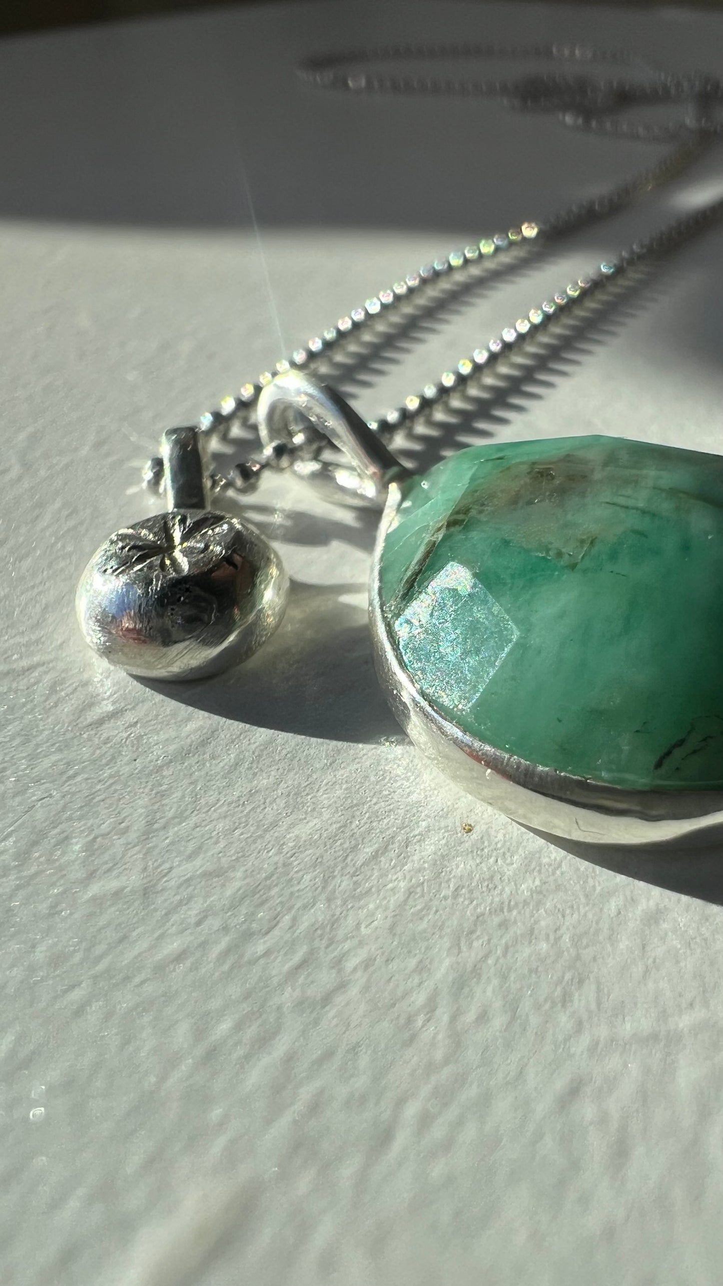 Collana Stella Polare - radice di smeraldo
