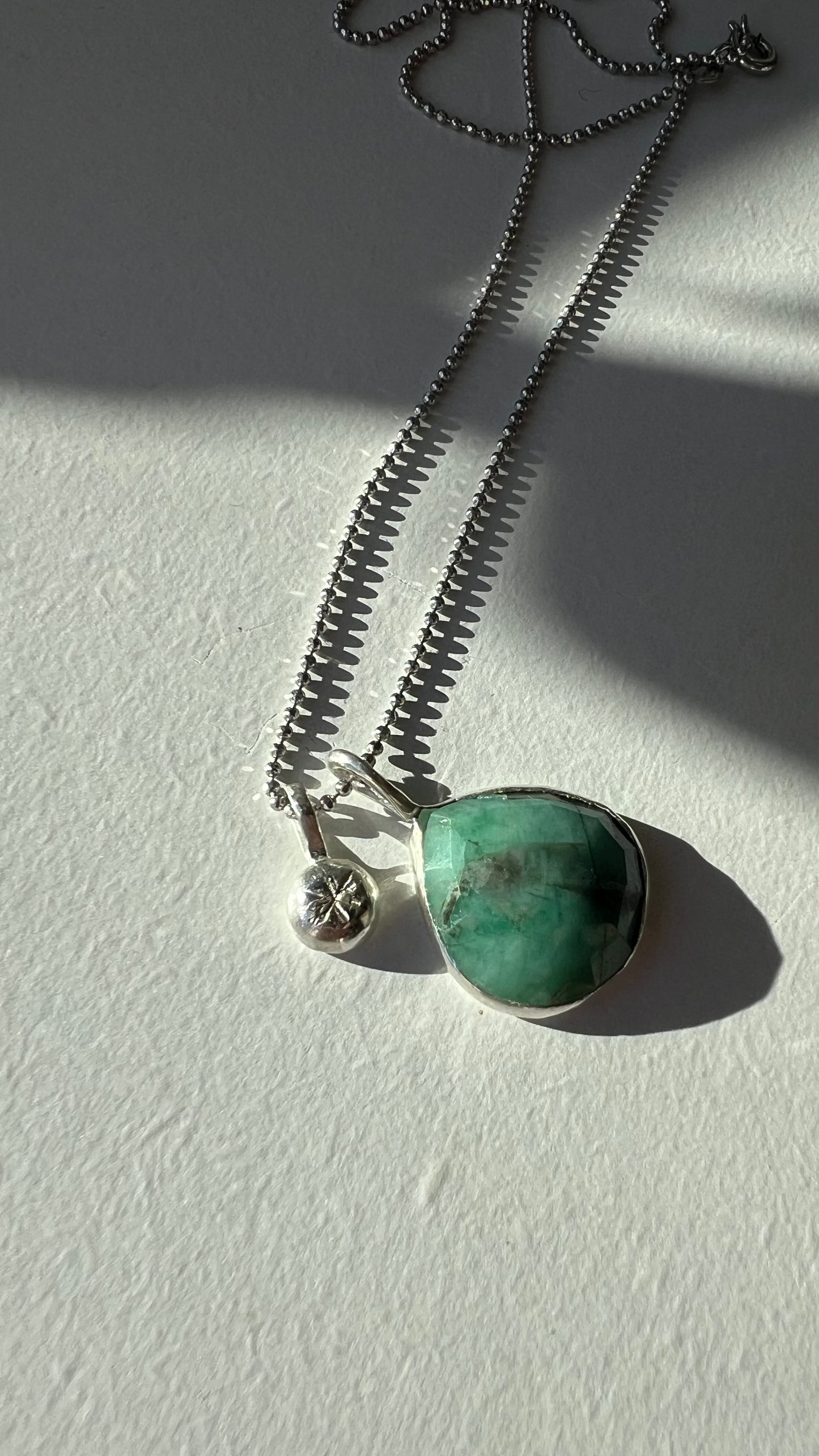 Collana Stella Polare - radice di smeraldo