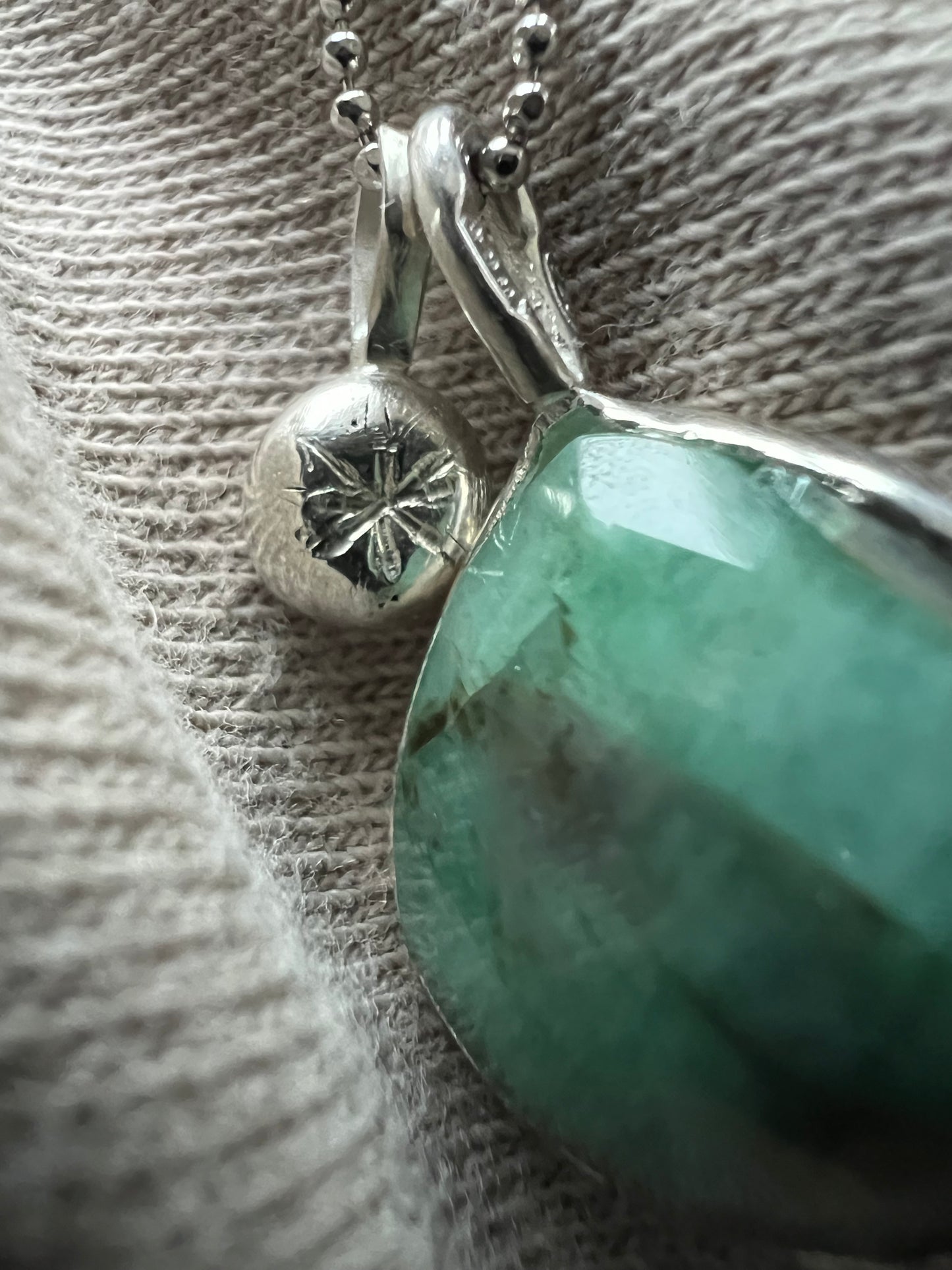 Collana Stella Polare - radice di smeraldo