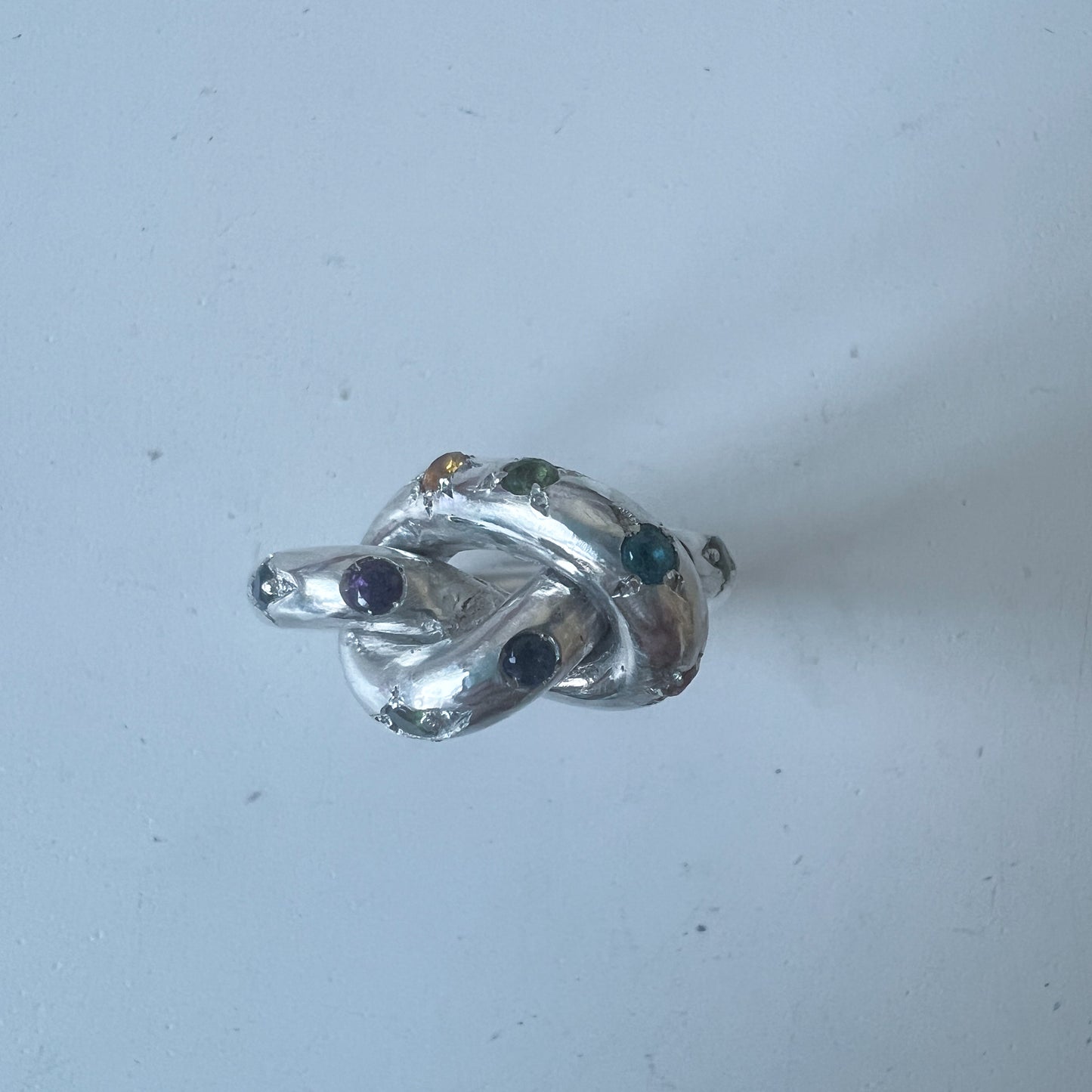 Anello NODO + 10 pietre