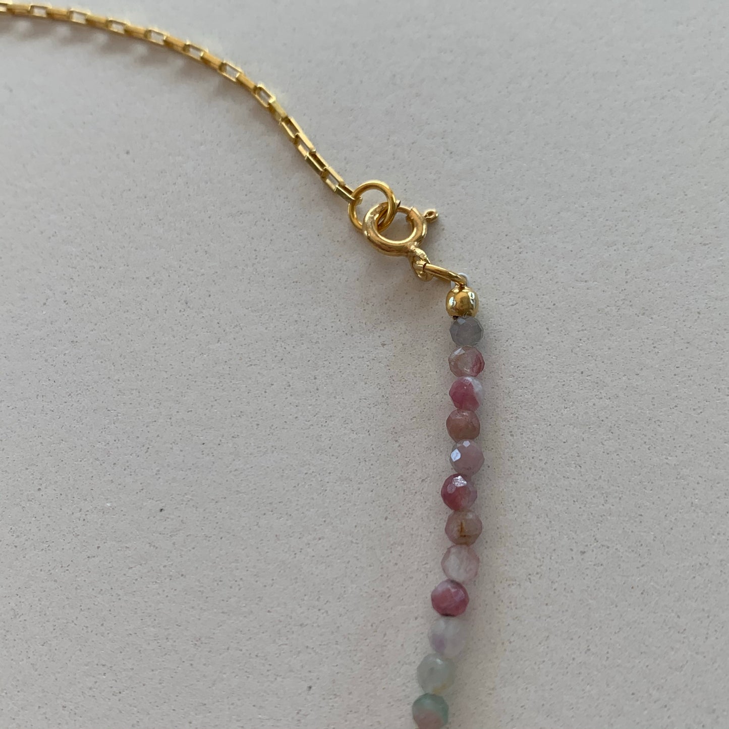 Collanina choker tormalina rosa