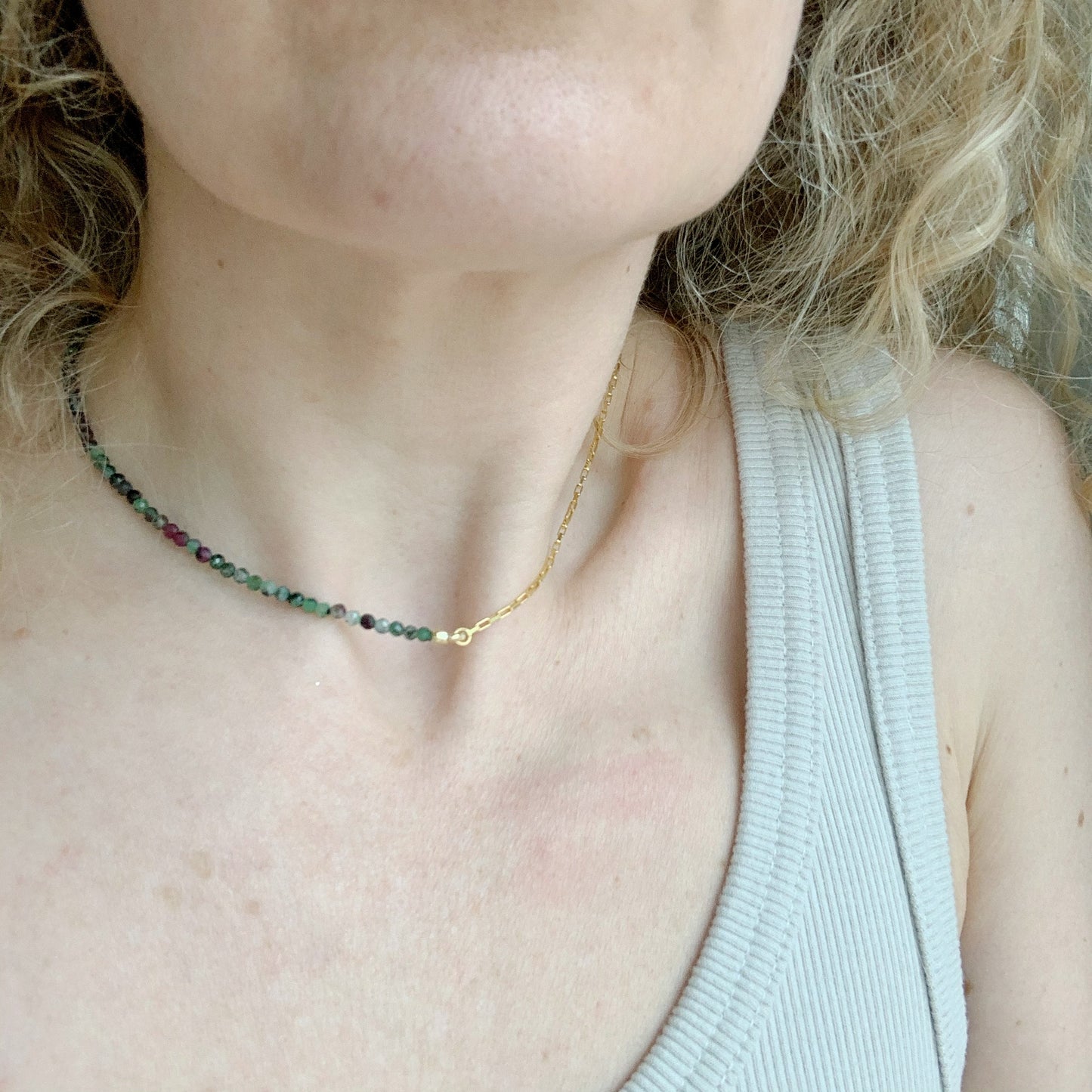 Collanina choker zoisite