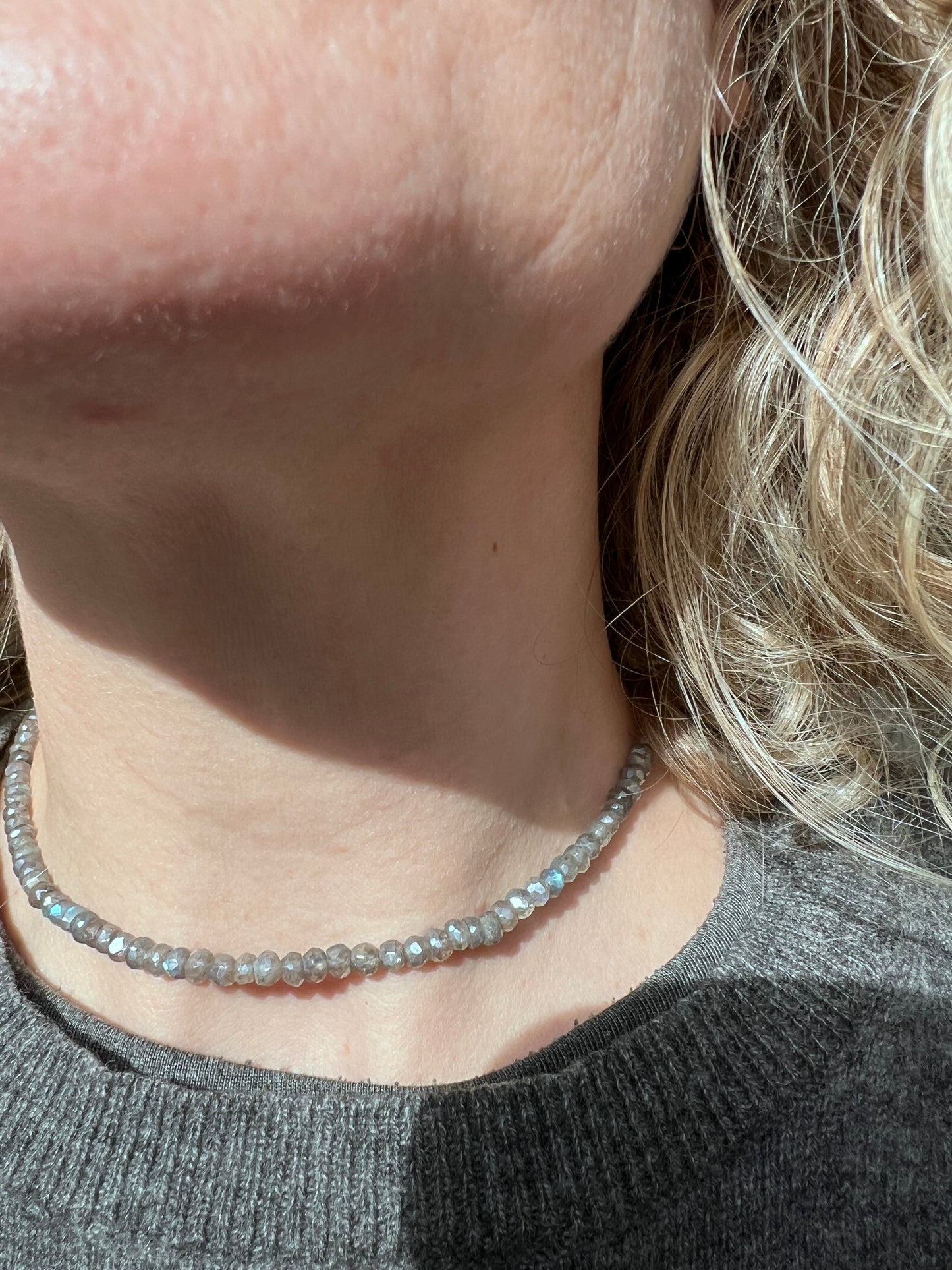 Collanina chocker labradorite