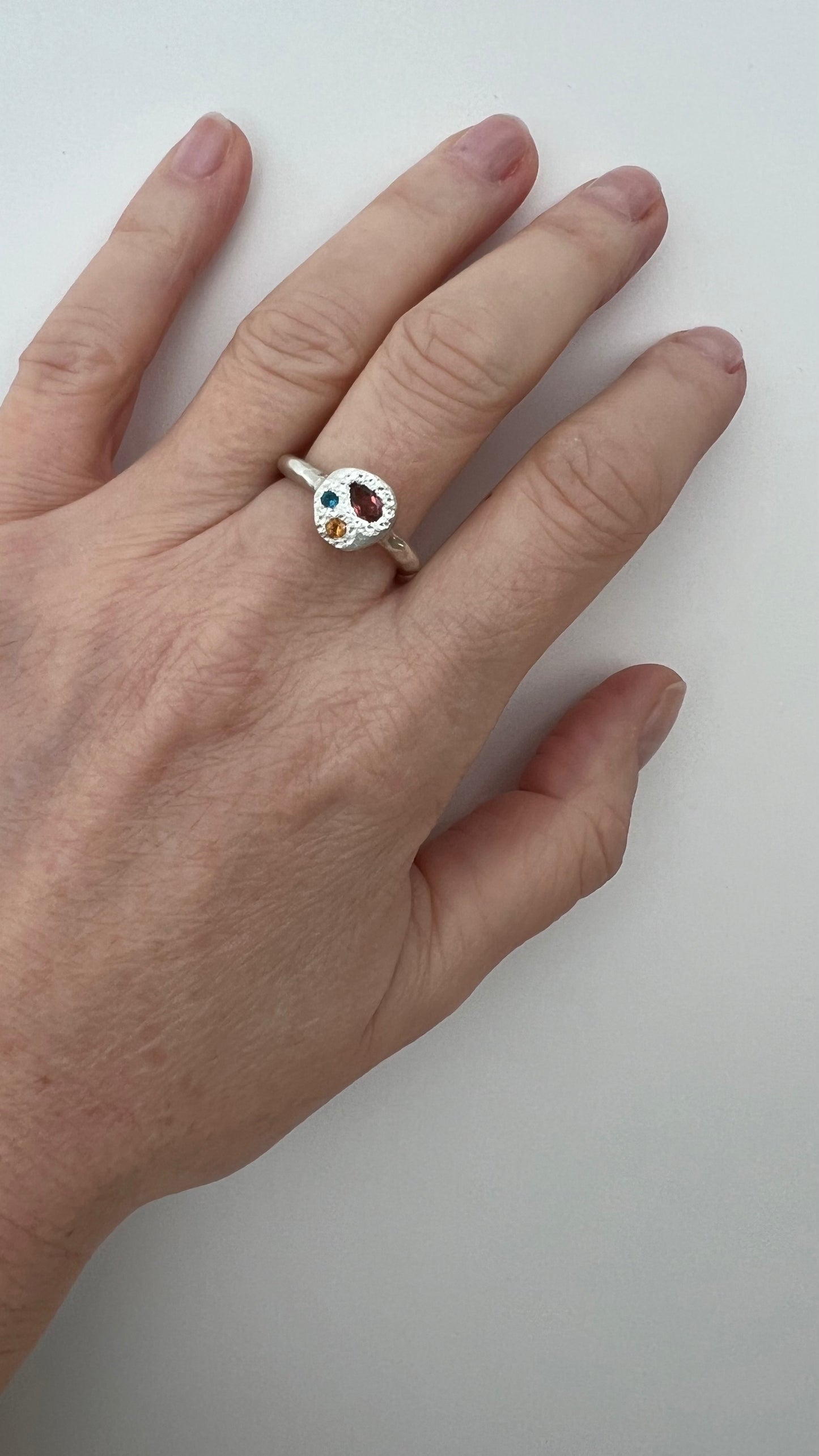 anello bottone PUNTINI