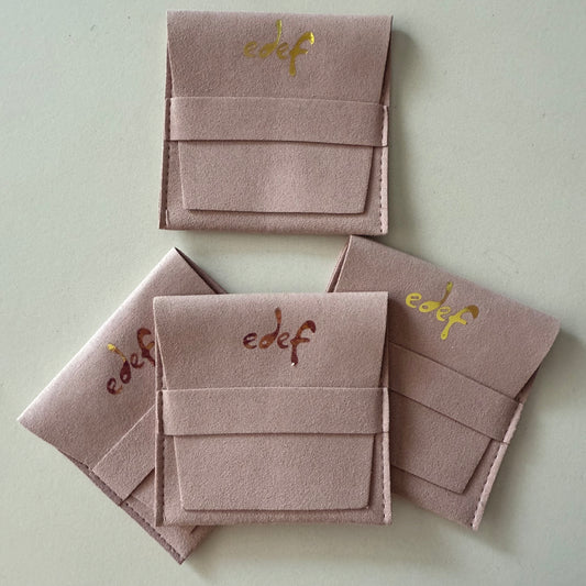 BUSTINA: porta gioielli in nappina rosa
