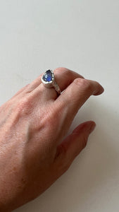 Anello BLU labradorite