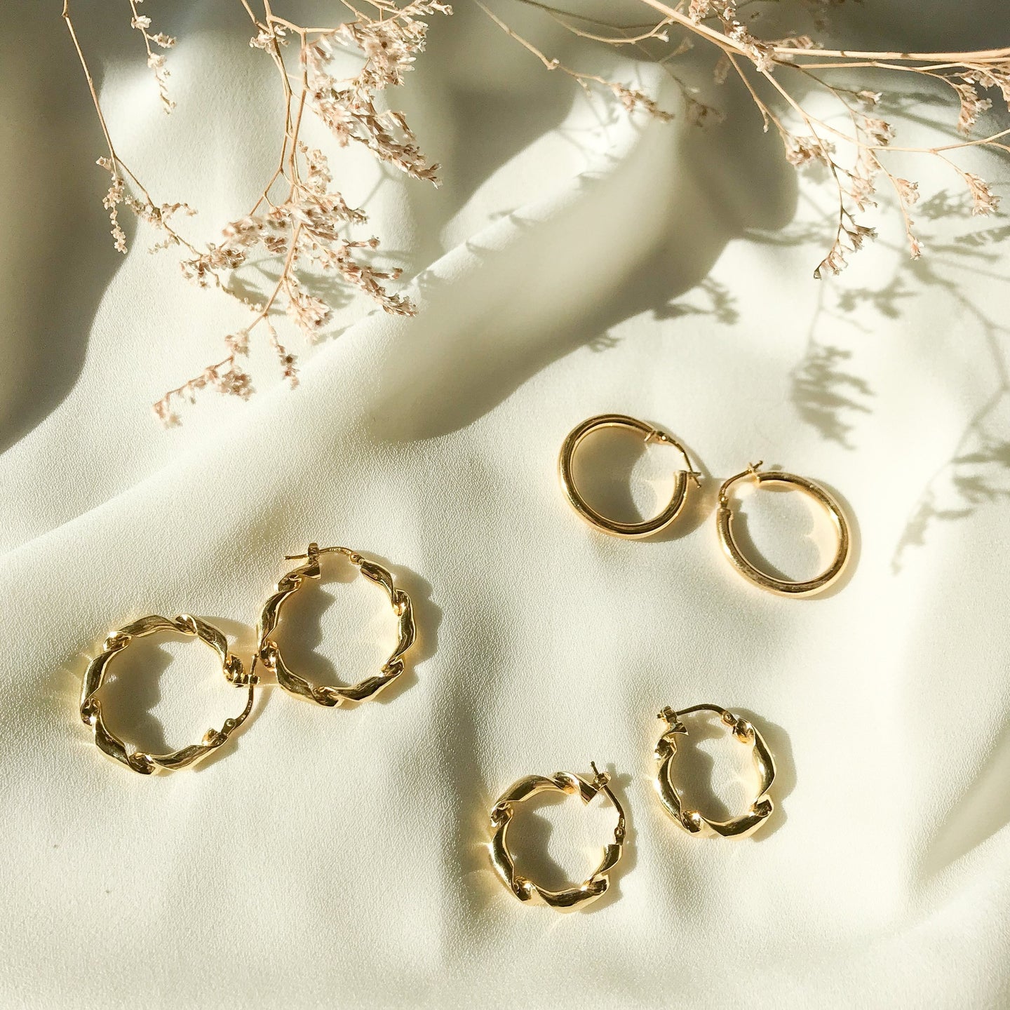 Orecchini cerchio GOLD CURLY small