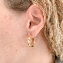 Carica l&#39;immagine nel visualizzatore di Gallery, Orecchini cerchio GOLD CURLY small