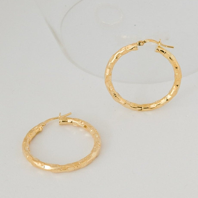 Orecchini cerchio SNAKE GOLD
