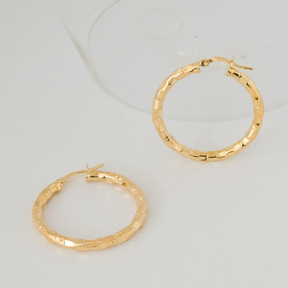 Orecchini cerchio SNAKE GOLD