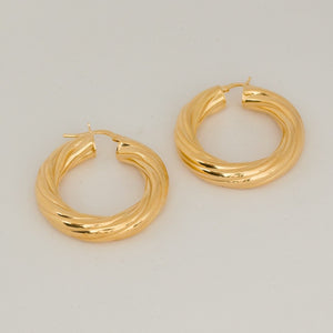 Orecchini cerchio TWIST GOLD