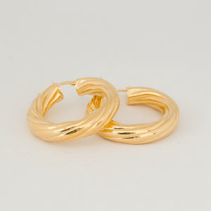 Orecchini cerchio TWIST GOLD