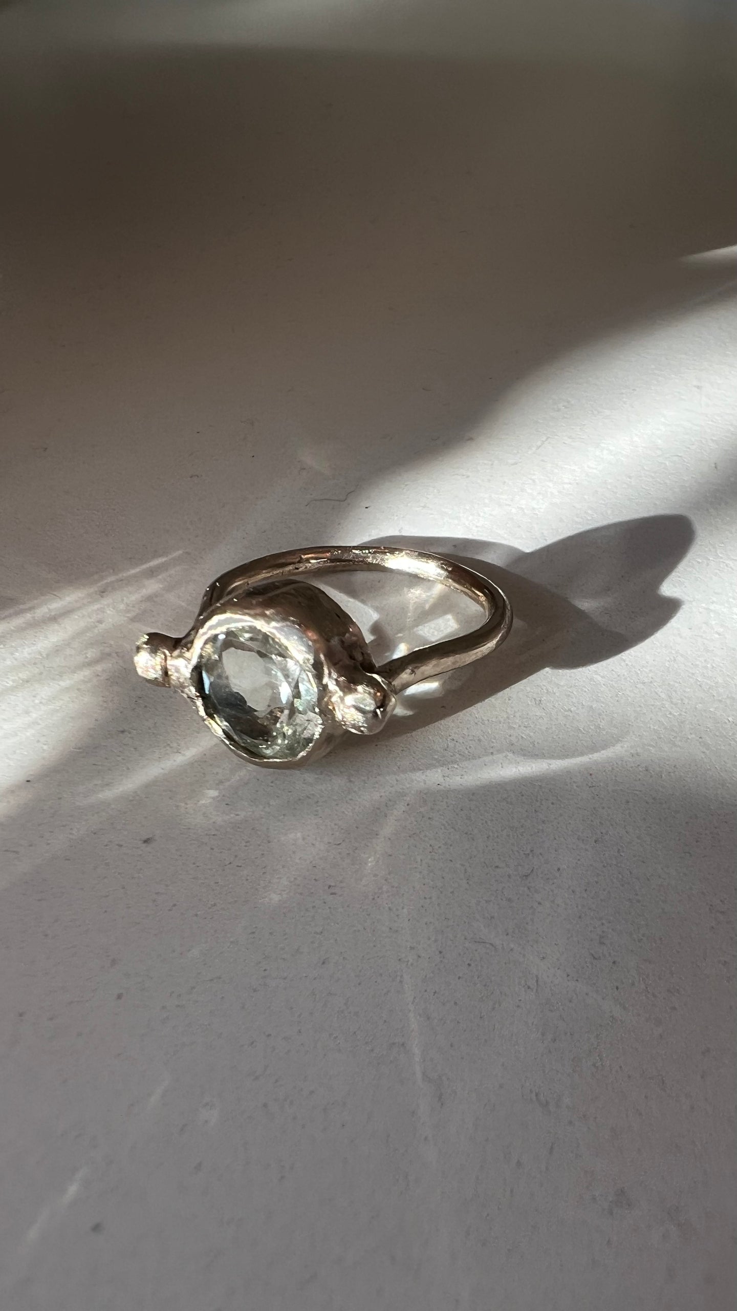 Anello PRASIOLITE