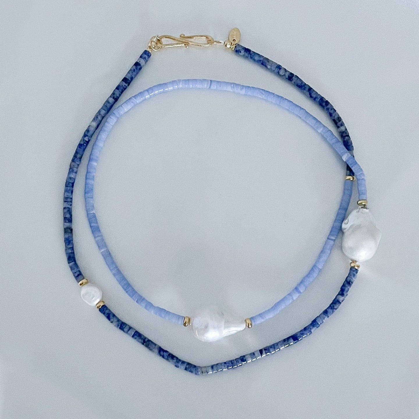 Collana Big perla AZZURRA/BLU