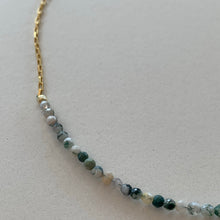 Carica l&#39;immagine nel visualizzatore di Gallery, Collanina choker agata muschiata