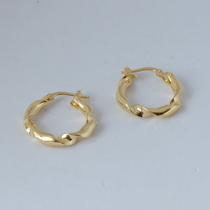 Orecchini cerchio GOLD CURLY small